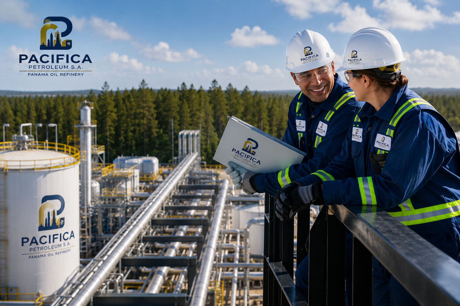 Oil refinery processing infrastructure
